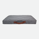 Robust orthopedic bed for dog, gray